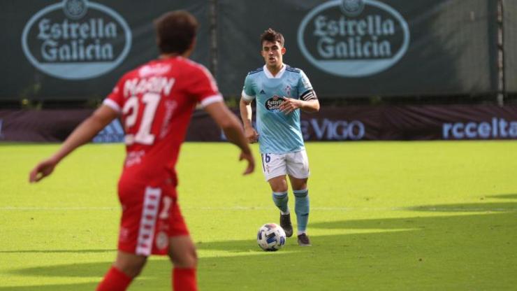 Imaxe de Pampín nun partido co Celta B / Diario AS