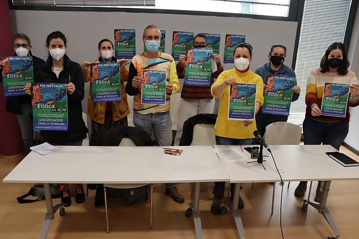 A plataforma 'Eólica, Así Non' convoca unha mobilización o 23 de marzo. ADEGA 