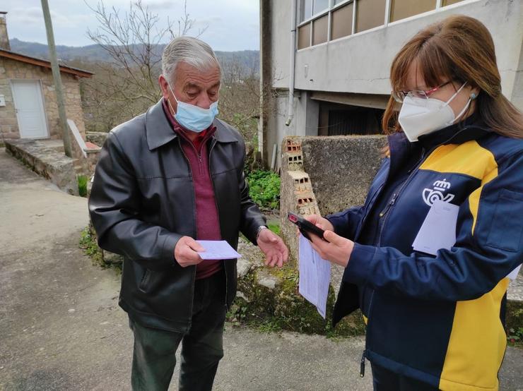 Carteira rural en Galicia. CORREOS 