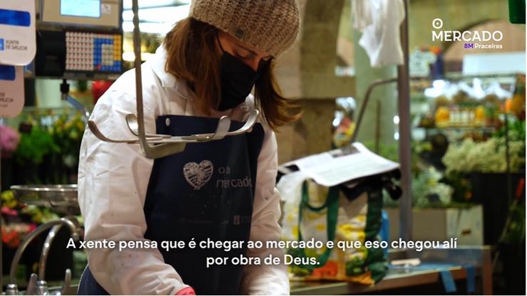 Captura de pantalla do vídeo "8M Mulleres da praza, dándolle voz as nosas mulleres"/Concello de Pontevedra-Youtube