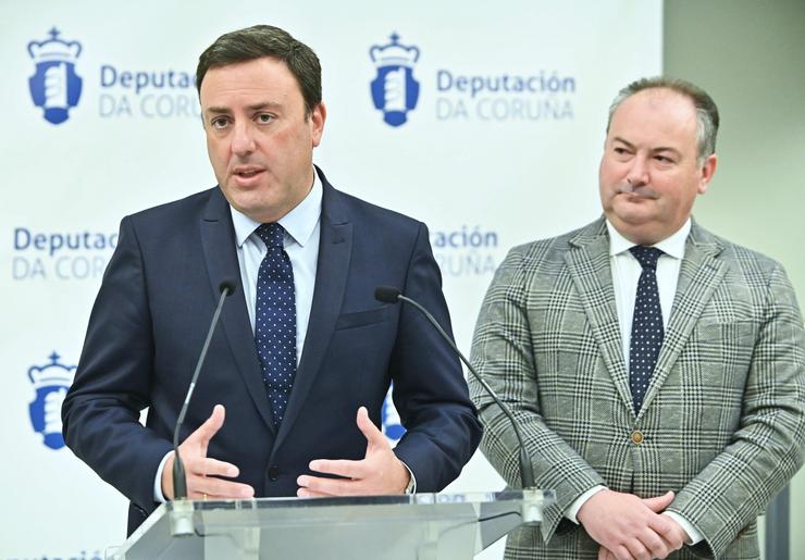 O presidente da Deputación da Coruña, Valentín González Formoso,en rolda de prensa. DEPUTACIÓN DA CORUÑA 