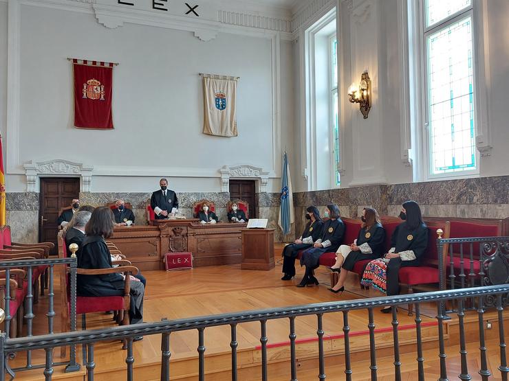 Acto de ascenso a maxistradas de catro xuízas. TSXG / Europa Press