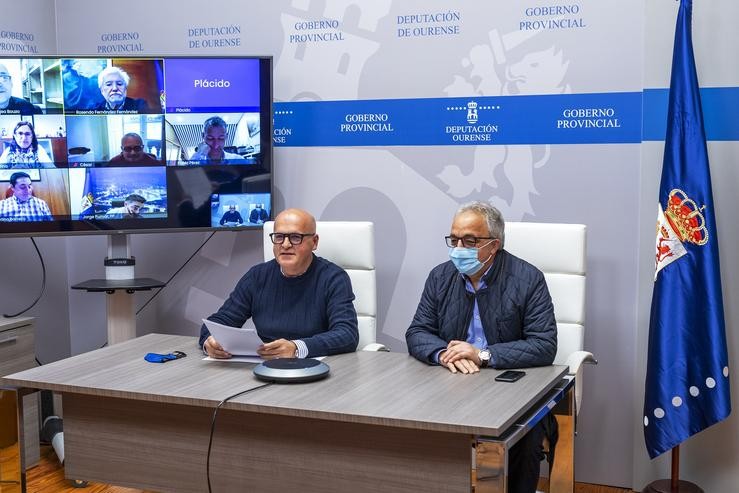 Videoconferencia da xunta de Goberno da Deputación de Ourense. ALBERTE PAZ / Europa Press
