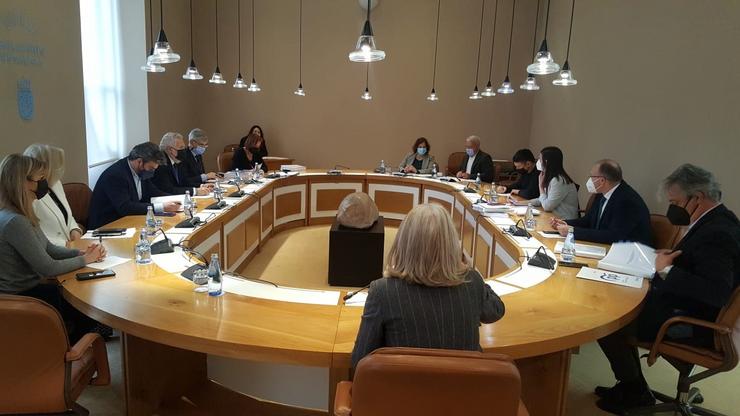 Reunión da Xunta de Portavoces celebrada o 19 de abril de 2022. PARLAMENTO DE GALICIA / Europa Press
