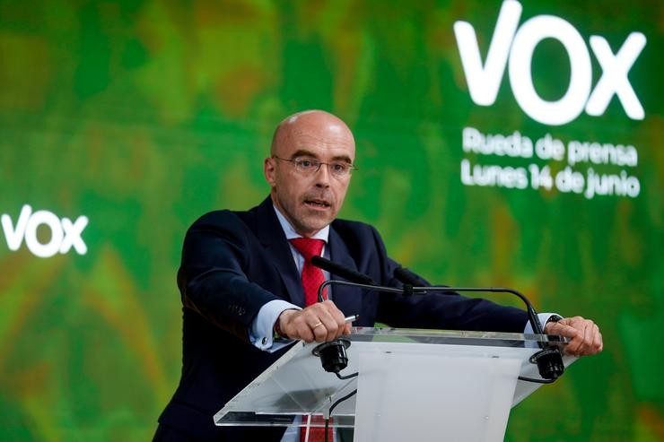 Arquivo - O vicepresidente primeiro de Acción Política e eurodeputado de VOX, Jorge Buxadé.. A. Pérez Meca - Europa Press - Arquivo 