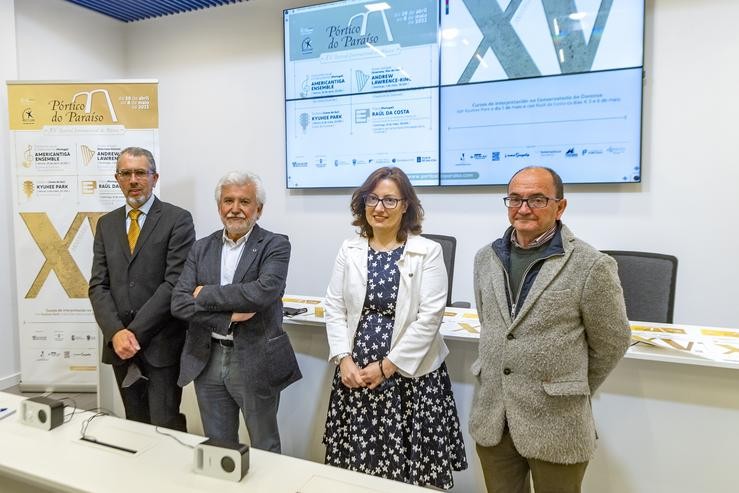 O vicepresidente primeiro da Deputación de Ourense, Rosendo Fernández, na rolda de prensa de presentación do XV Festival de Música Pórtico do Paraíso na provincia de Ourense.. DEPUTACIÓN DE OURENSE / Europa Press