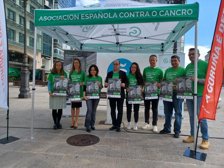 Presentación da carreira contra o cancro. CONCELLO DA CORUÑA 