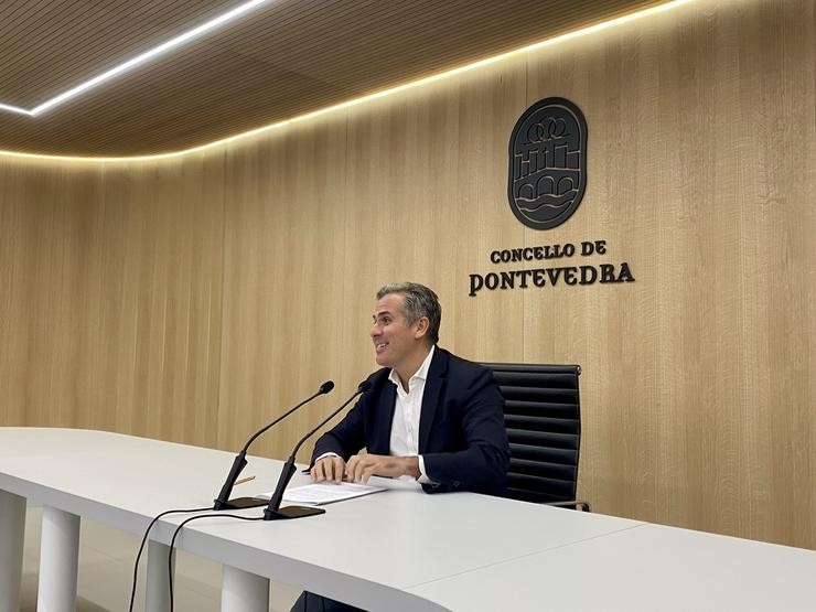 O portavoz do grupo municipal do Partido Popular de Pontevedra, Rafa Domínguez 