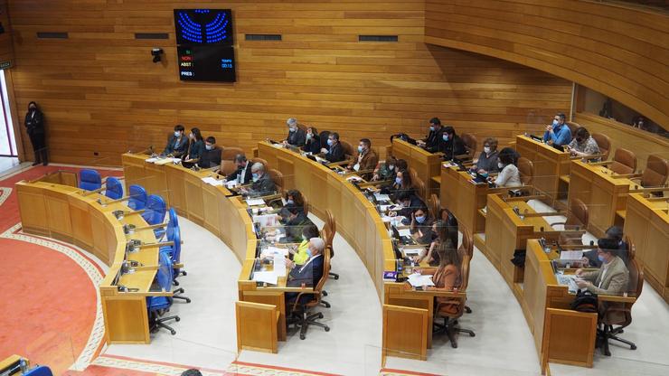 Pleno do Parlamento de Galicia, hemiciclo, Cámara galega / Parlamento Galego
