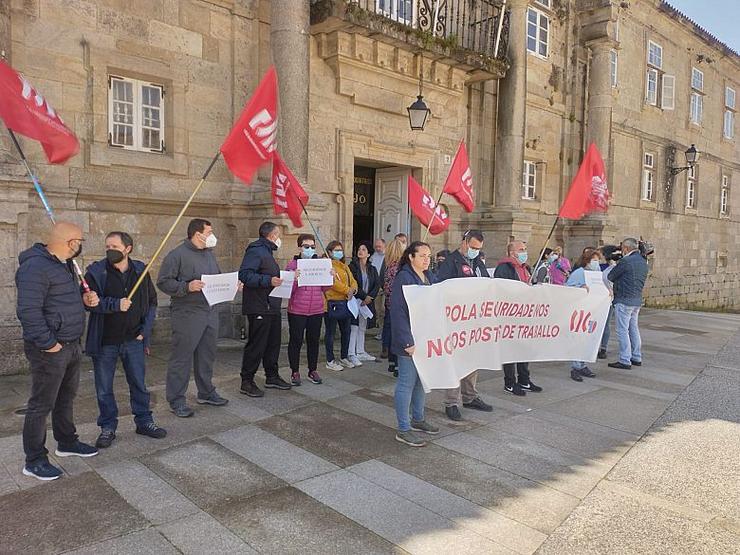 Protesta do persoal do Hospital Psiquiátrico de Conxo 