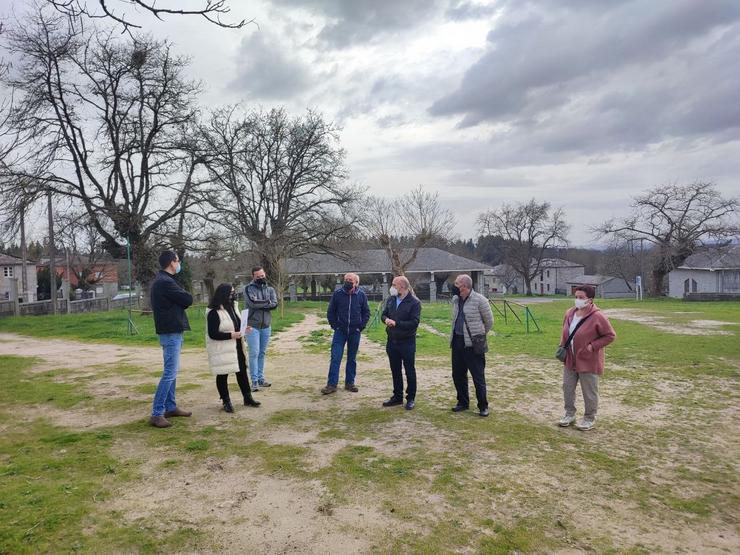 O deputado nacionalista Néstor Rego visita O Corgo (Lugo). BNG / Europa Press