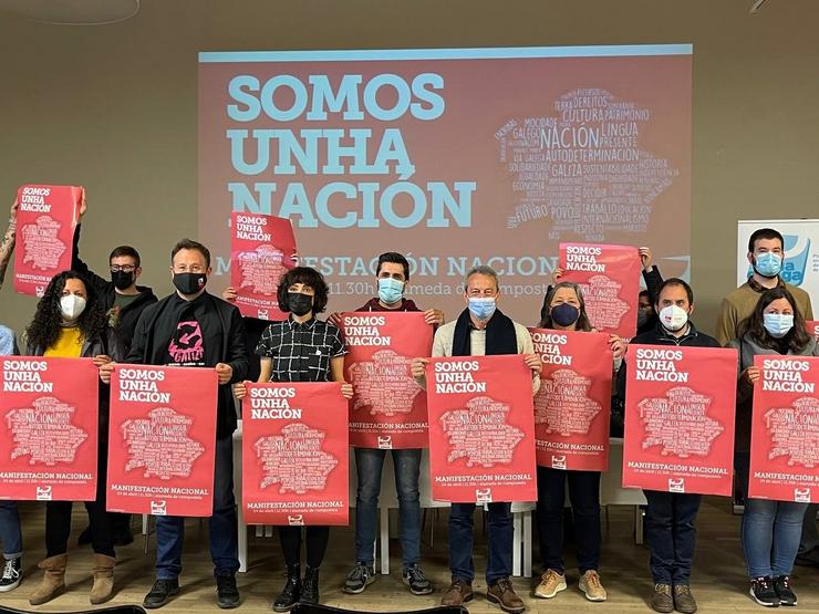 Convocan en Santiago para o 24 de abril unha manifestación coa lema 'Somos unha nación'. VÍA GALEGA 