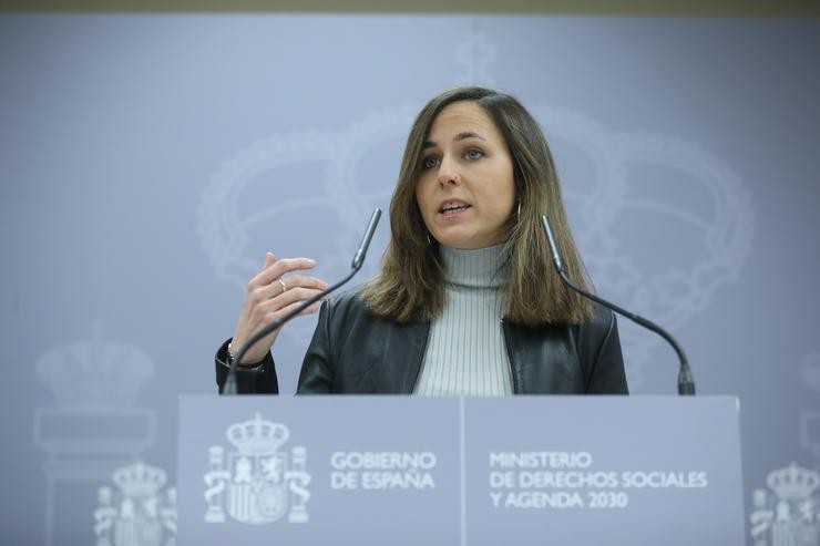 Arquivo - A ministra de Dereitos Sociais e Axenda 2030, Ione Belarra.. Isabel Infantes - Europa Press - Arquivo