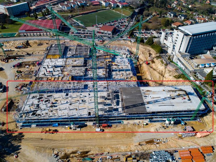 Obras do Gran Montecelo, en Pontevedra 