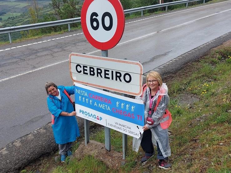 O sindicato Prosagap inicia en Ou Cebreiro o VII Marcha de Eventuais do Sergas.. PROSAGAP 