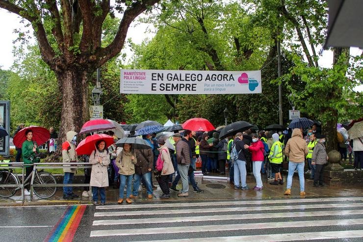 Manifestación Día das Letras Galegas 2022 