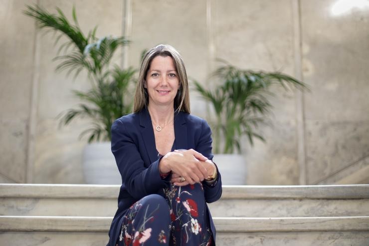 A alcaldesa de Lugo, Lara Méndez (PSdeG-PSOE), nunha entrevista concedida a Europa Press. CARLOS CASTRO/EUROPA PRESS / Europa Press