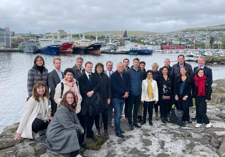 Delegación de Alianza Esquerda Europea con Ana Miranda (BNG) nas Illas Feroe. BNG / Europa Press