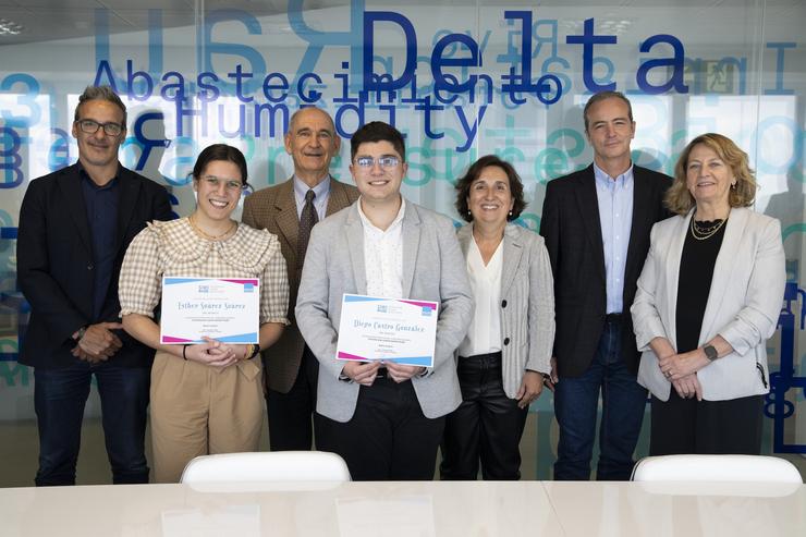 Dous mozos galegos, Esther Suárez e Diego Castro, gañan a final do Premio Stockholm Junior Water Prize e competirán este verán en Suecia polo considerado como o Premio Nobel Junior da auga.. RAFA  APARICIO 