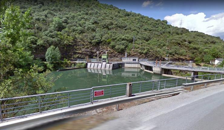 Presa de Casoio, en Valdeorras / Google Street View