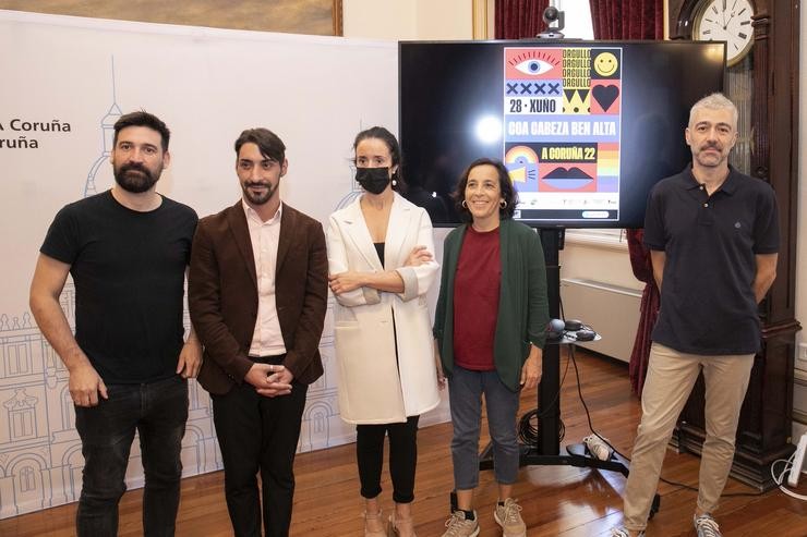 Presentación dos actos do Concello da Coruña polo Día do Orgullo. ANDY PEREZ / Europa Press