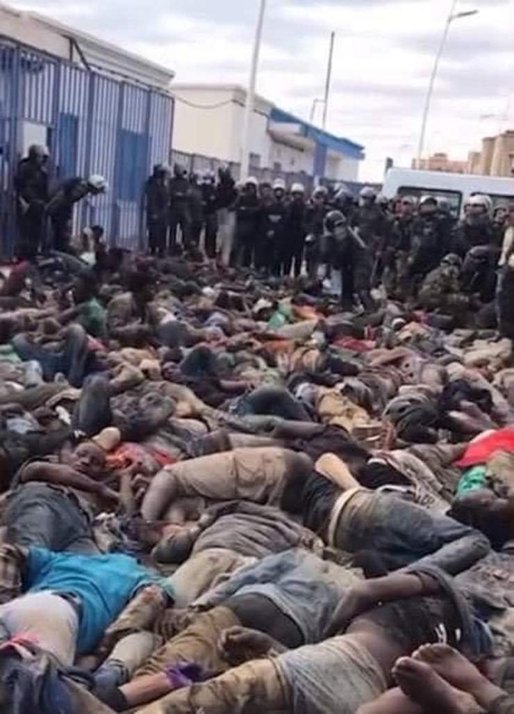 Masacre en Melilla no intento de cruzar o valado por parte de persoas migrantes  / redes sociais