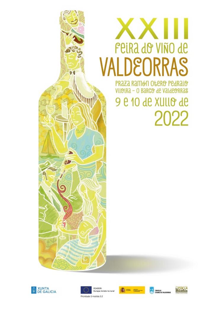 Cartel anunciador Feira do Viño de Valdeorras 2022. Autor: Juan Diego Ingelmo Benavente