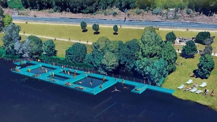 Proxecto de piscinas flotantes no Río Miño / arquivo