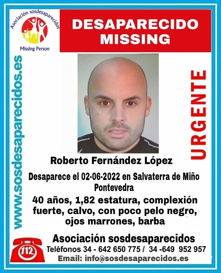 Desaparecido en Salvaterra.. SOS DESAPARECIDOS / Europa Press