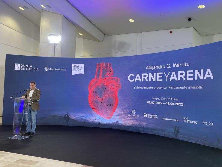 Presentación da experiencia de realidade virtual 'Carne e Area'. 