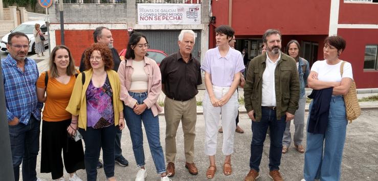 A portavoz nacional do BNG, Ana Pontón, visita o centro de saúde de Raxó, no municipio pontevedrés de Poio. BNG / Europa Press