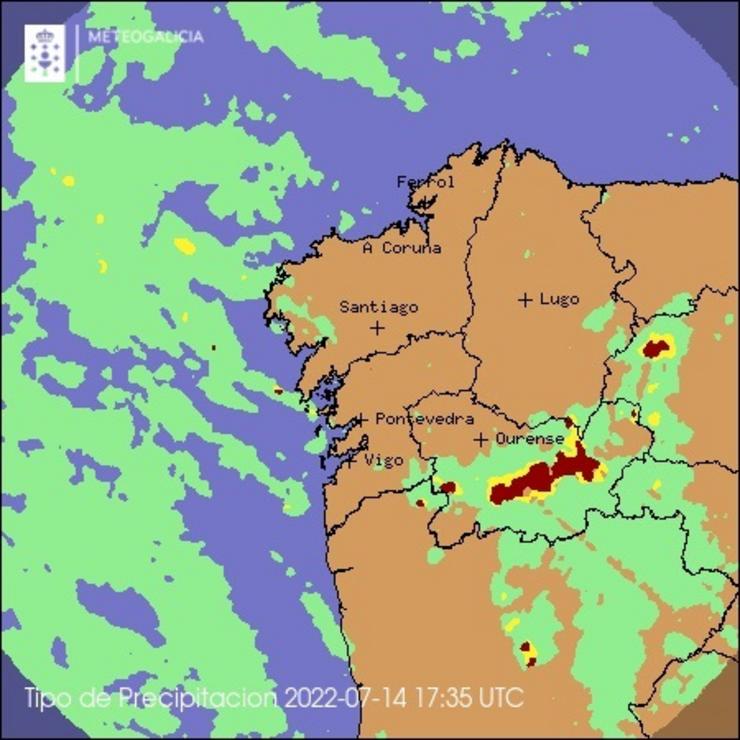 Datos de medición de Meteogalicia.. METEOGALICIA 