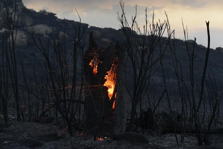 Incendio procedente de Portugal, a 17 de xullo de 2022, en Oímbra, Ourense, Galicia / Rosa Veiga - Europa Press / Europa Press