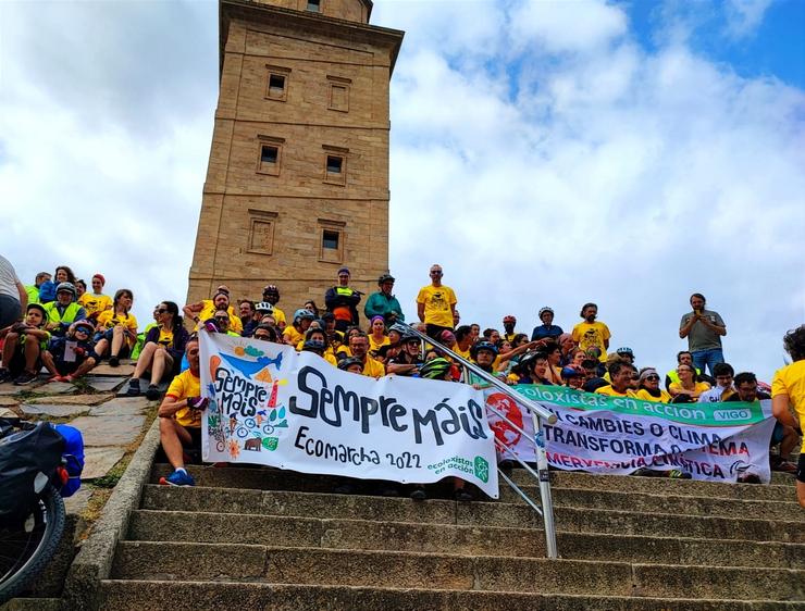 Ecomarcha de Ecoloxistas en Acción para rememorar a traxedia do Mar Exeo / remitida