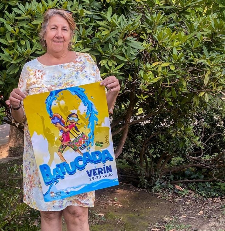 Emilia Somoza na presentación da Batucada 2022. Foto: Prensa Concello de Verín