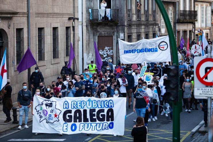 Manifestación da mocidade galega independentista 
