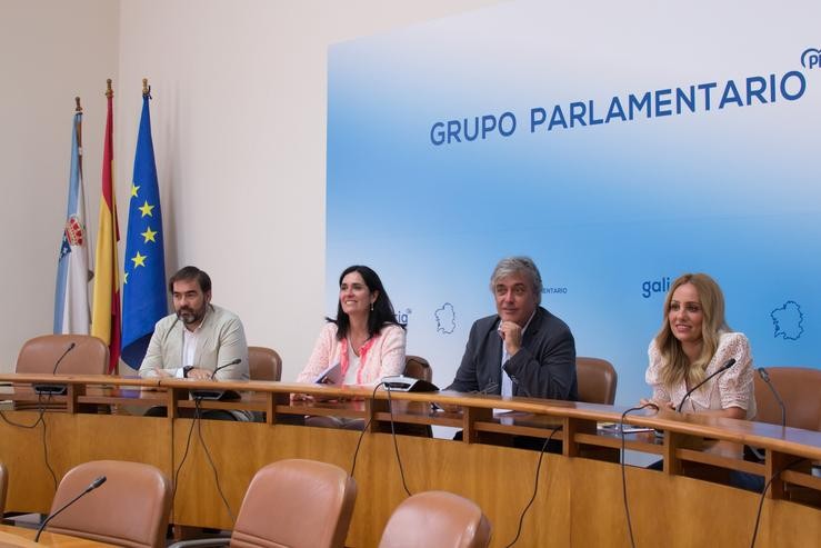 Pedro Puy comparece en rolda de prensa para dar conta da actividade do último período de sesións.. PPDEG / Europa Press