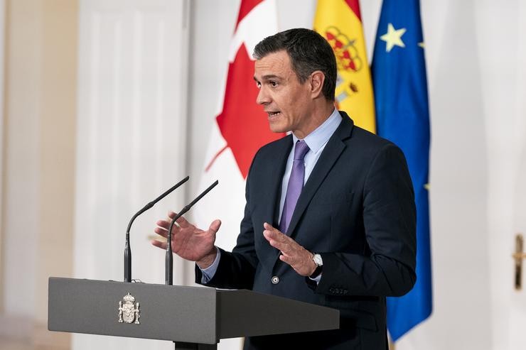 O presidente do Goberno de España, Pedro Sánche 