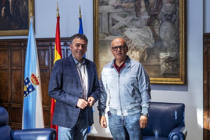 Reunion Manuel Baltar (Presidente da Deputación de Ourense) con Avelino Pazos Pérez, alcalde de Castrelo de Miño 