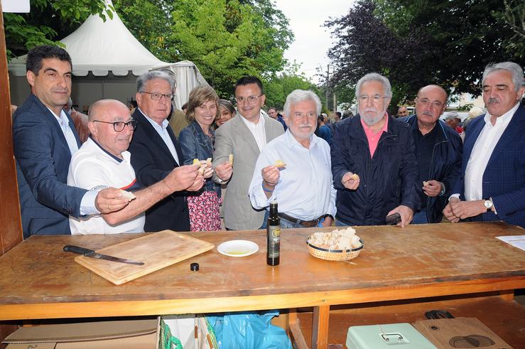 O conselleiro do Medio Rural, José González, na Festa do Pan de Cea / Xunta de Galicia.