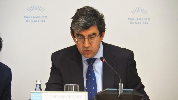 O presidente do Consello Galego dá Competencia, Ignacio López-Chaves, en comisión. PARLAMENTO / Europa Press