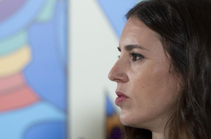 A ministra de Igualdade en funcións, Irene Montero 