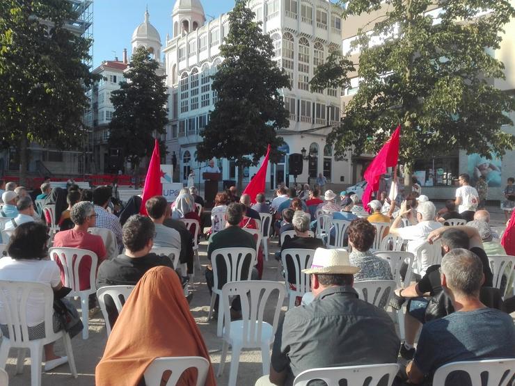 Homenaxe a Moncho Reboiras en Ferrol. 