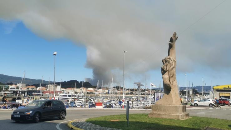 Incendio en Moaña / Europa Press