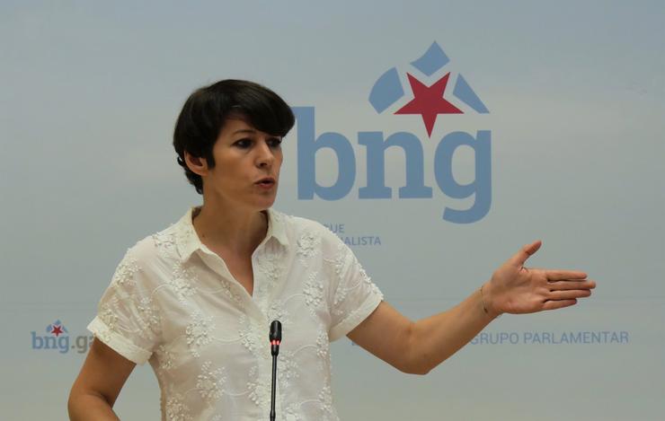 Ana Pontón nunha rolda de prensa. BLOQUE NACIONALISTA GALEGO / Europa Press