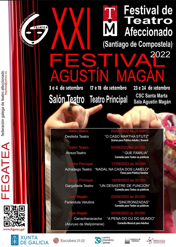 Programa do XXI Festival de Teatro Afeccionado Agustín Magán. FEGATEA / Europa Press
