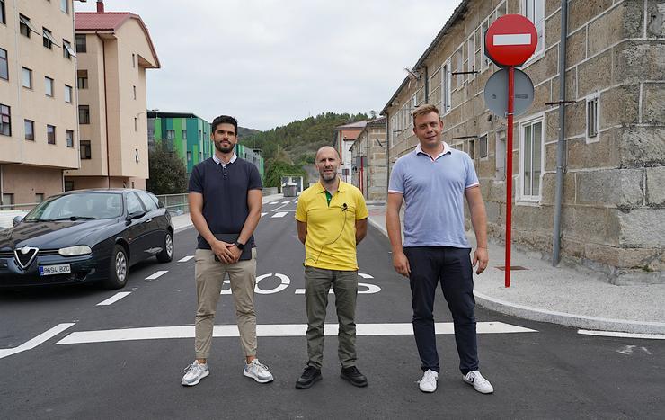 O alcalde de Ourense, Gonzalo Pérez Jácome, inaugura obras no barrio de Covadonga.. CONCELLO DE OURENSE 