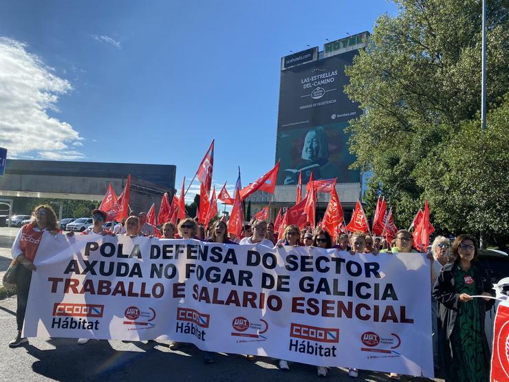 Manifestación do servizo de axuda no fogar