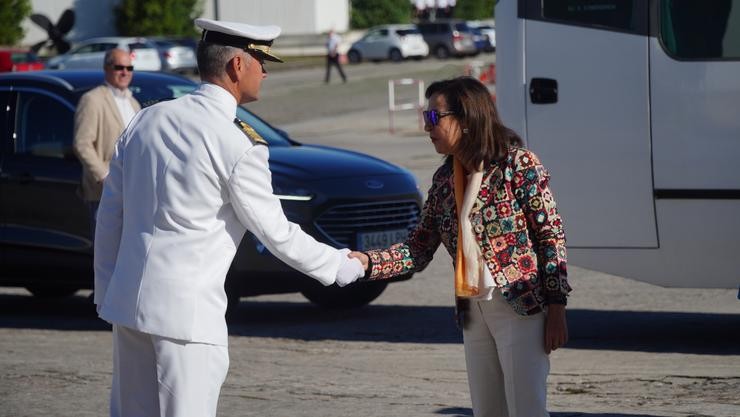 A ministra de Defensa, Margarita Carballos, na inauguración do curso académico 2022-2023 na Escola Naval Militar 