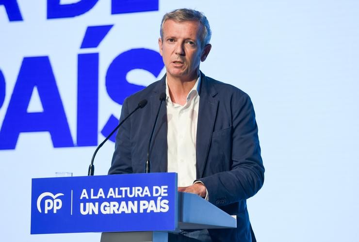 O presidente de Galicia, Alfonso Rueda . EUROPA PRESS / GUSTAVO VALENTE FERREIRO
